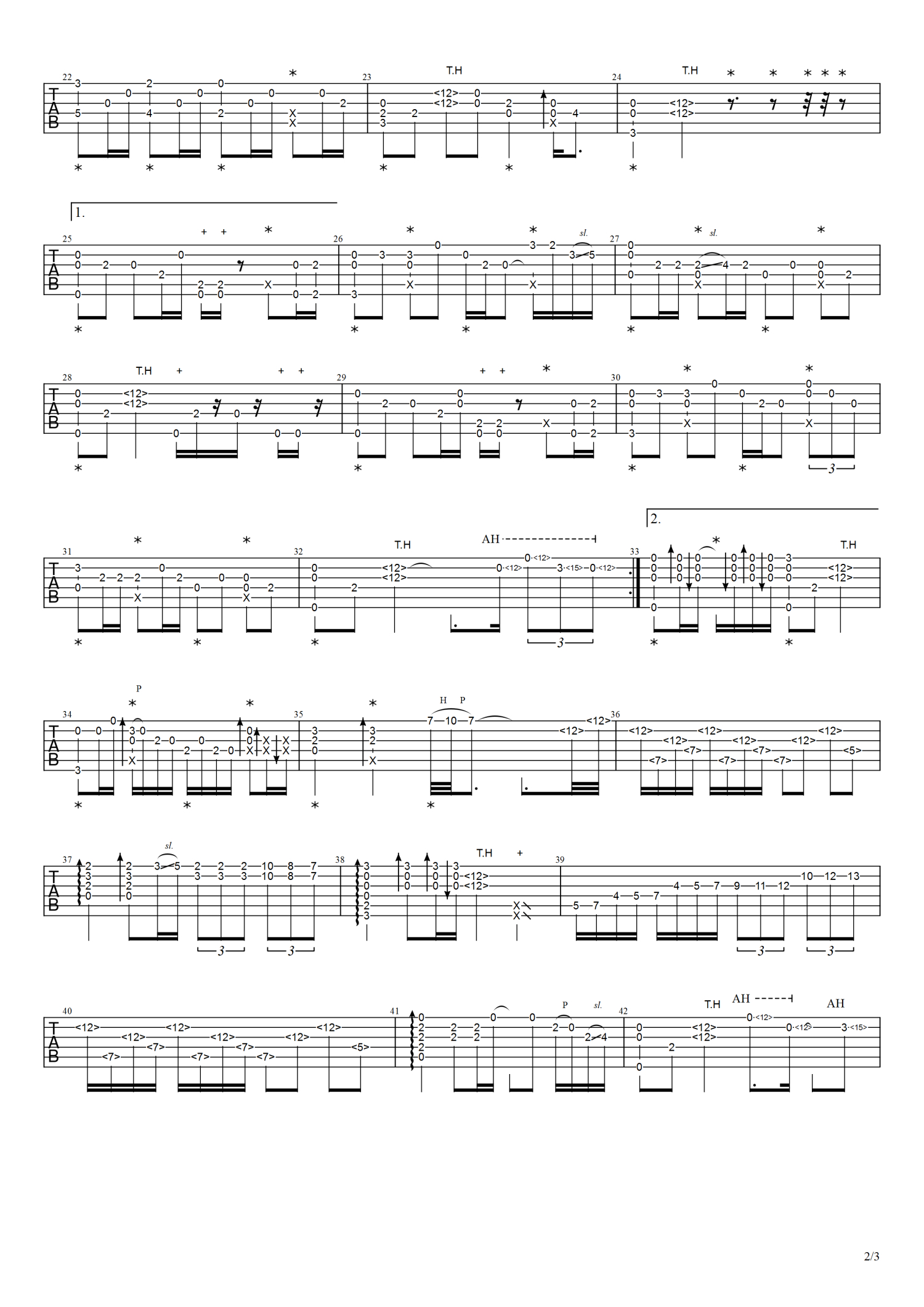 轨迹（高潮独奏简单版） 吉他谱-虫虫吉他谱免费下载